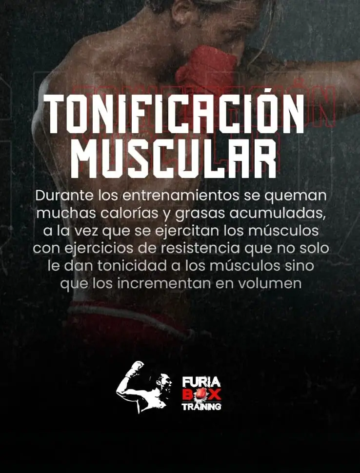 Tonificación muscular con boxeo